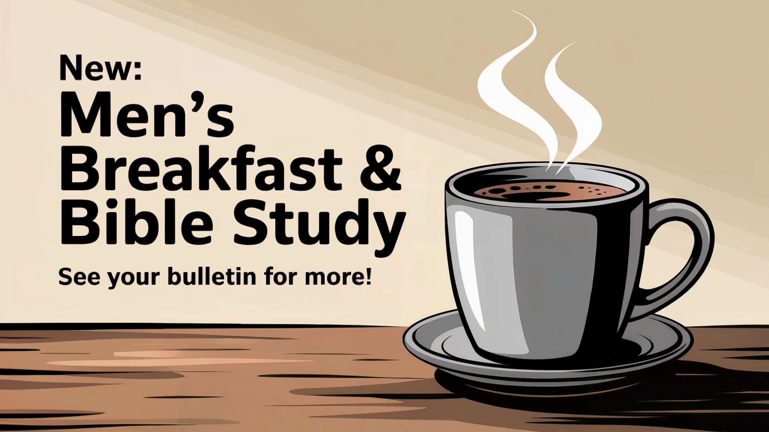 Men's Bible study invitation